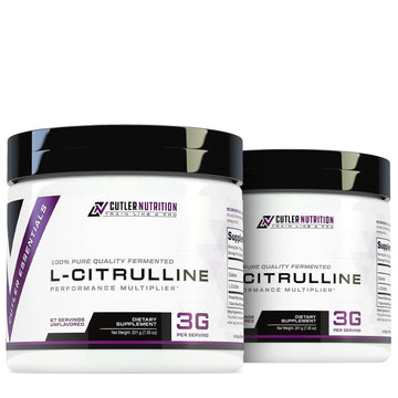 Cutler Nutrition Jay Essentials 100% Pure L-Citrulline Powder Unflavored 3g Per Serving Cutler NutritionAu supplements