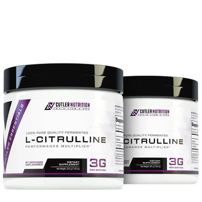Cutler Nutrition Jay Essentials 100% Pure L-Citrulline Powder Unflavored 3g Per Serving Cutler NutritionUS supplements