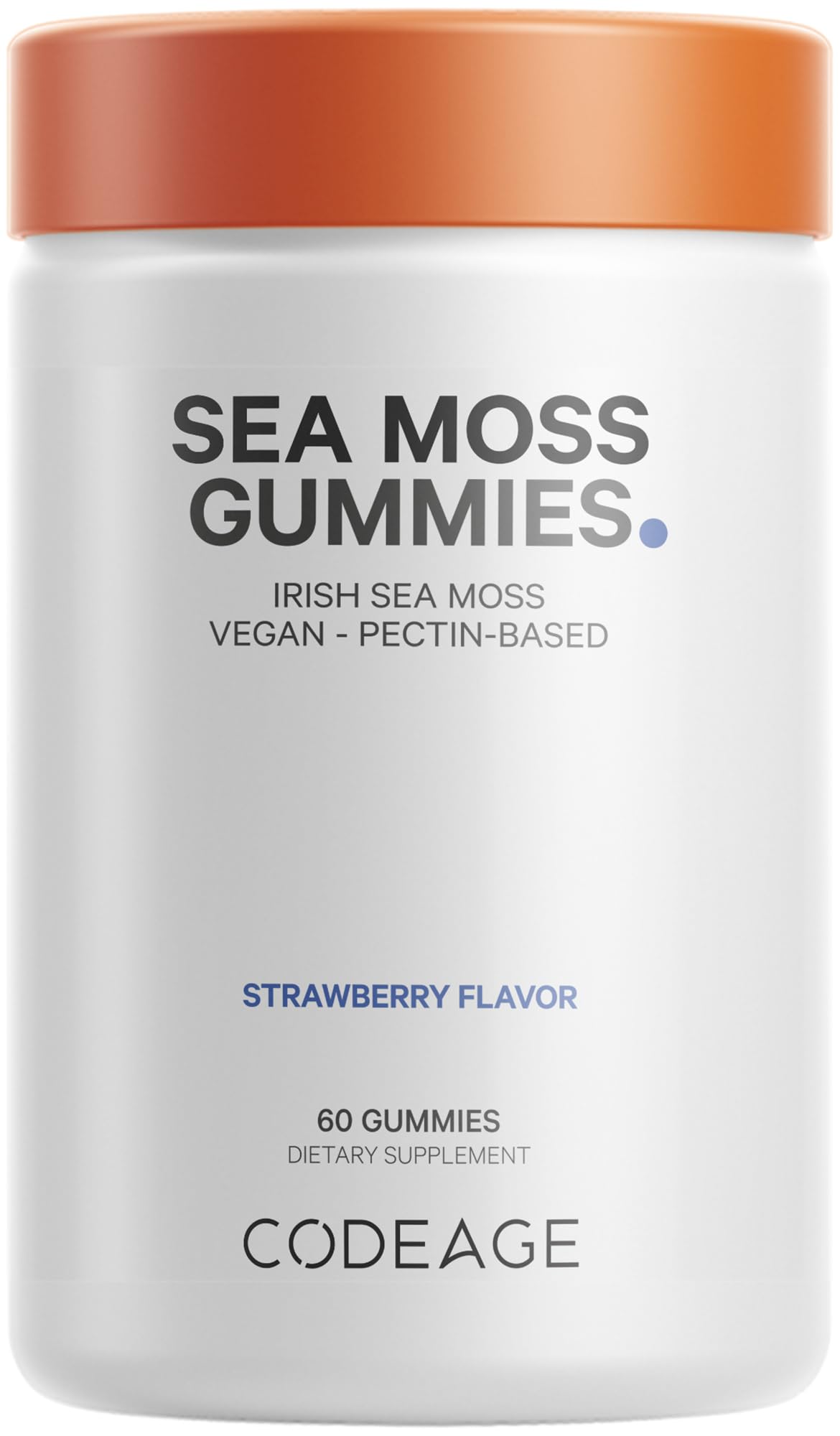 Codeage Irish Sea Moss Gummies Supplement - 300mg Irish Sea Moss 10:1 Extract - Delicious Strawberry Flavor - Vegan, Non-GMO, Gluten-Free - 60 Gummies CodeageAu supplements
