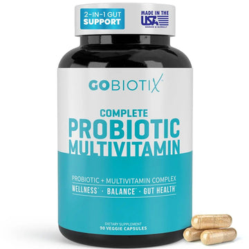 GOBIOTIX Multivitamin with Probiotics and Digestive Enzymes - 25 Billion CFU - Digestive Health, Probiotics for Women and Men GOBIOTIXAu supplements