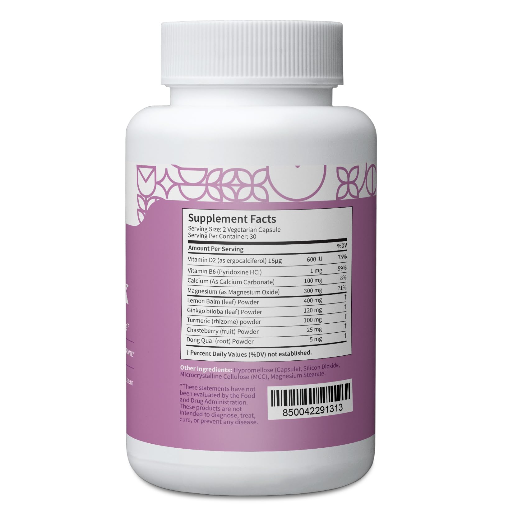 Pattern Wellness PMS Complex – Monthly Cycle Wellness Support – with Vitamin B6, Magnesium & Herbal Extracts – 60 Vegan Capsules Pattern WellnessAu supplements