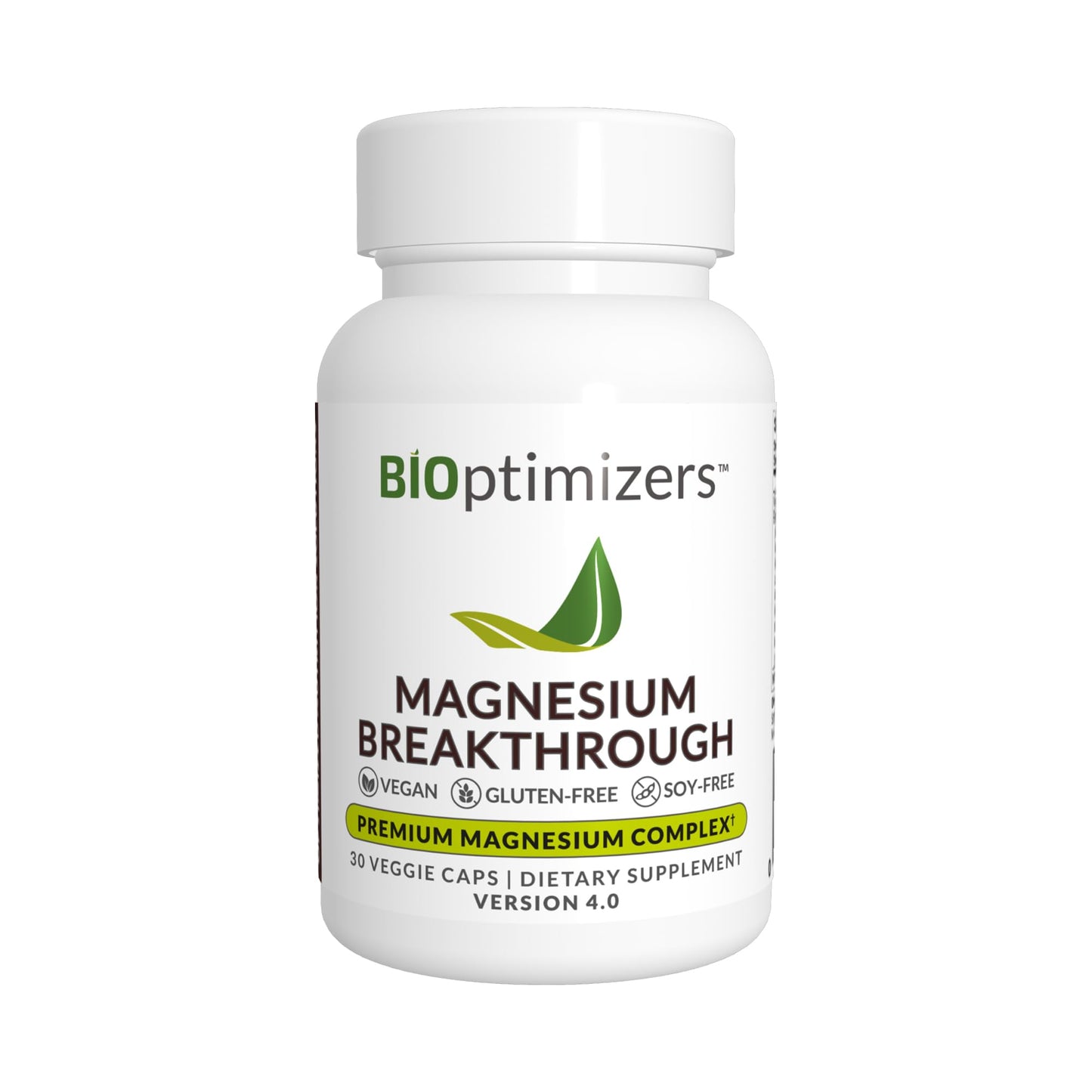 Magnesium Breakthrough Supplement 4.0 - Has 7 Forms of Magnesium: Glycinate, Malate BiOptimizersUS supplements