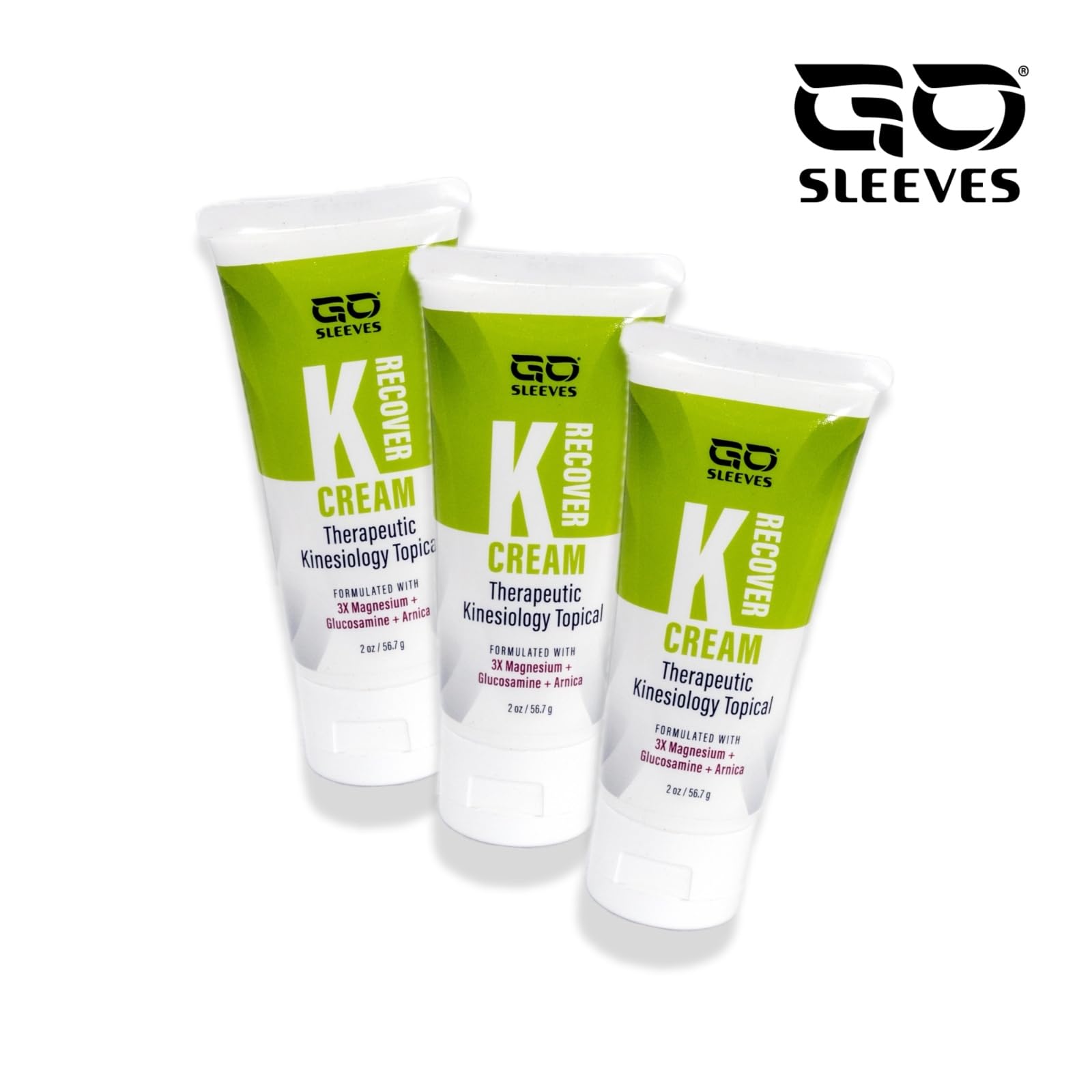 Go Sleeves Sports Recovery Cream - Concentrated Muscle and Joint Recovery Lotion – Magnesium Chloride Cream with Arnica for Muscle Pain and Stiffness from Running, Exercise, Backache – 2 Ounces GO SLEEVESAu supplements