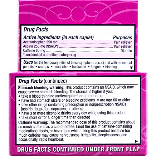 Pamprin Max Menstrual Pain Relief, Maximum Strength, Caplets, 24 ct. PamprinAu supplements