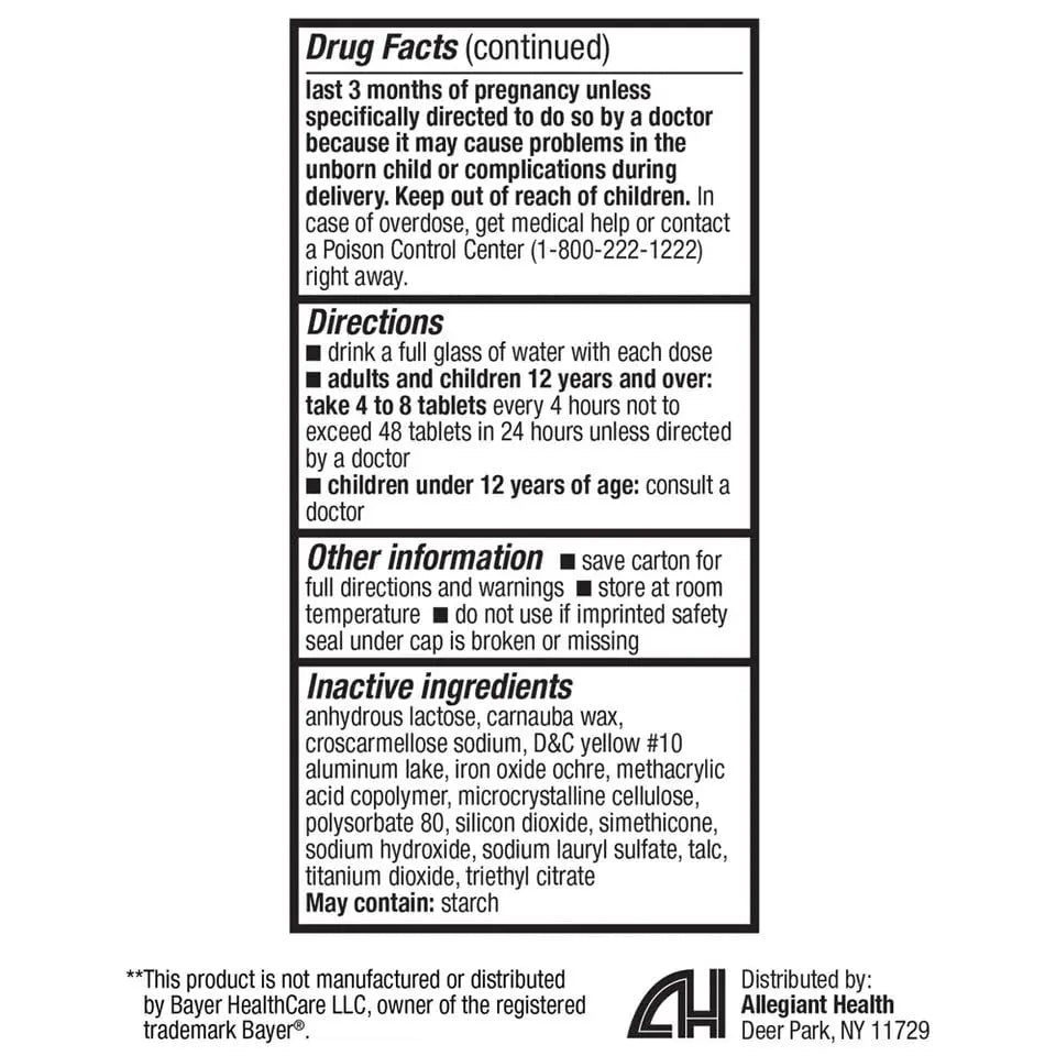 HealthA2Z Aspirin 81mg Low Strength | Enteric Coated | 24 Packs of 40 Counts (960 Tablets Total) | Value Package HealthA2ZAu supplements