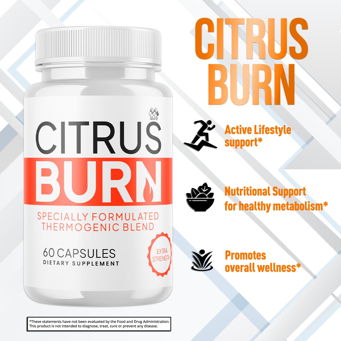 (2 Pack) Citrus Burn Capsules, Official CitrusBurn Pills with All Natural Ingredients, Advanced Citrus Burn for Optimal Health & Wellness Support with Premium Vitamins for Women & Men (120 Capsules) MJOAu supplements