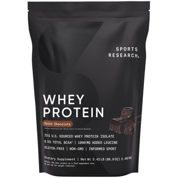 Sports Research Whey Protein - Sports Nutrition Whey Isolate Protein Powder Sports ResearchUS supplements