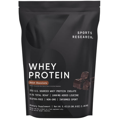 Sports Research Whey Protein - Sports Nutrition Whey Isolate Protein Powder Sports ResearchUS supplements