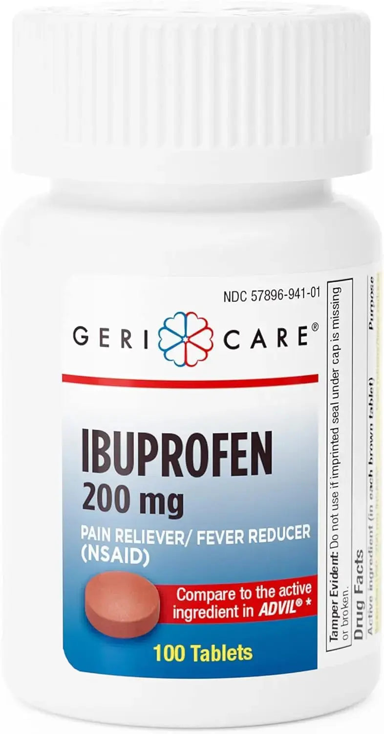 Geri Care IBUPROFEN Pain Relief Tablets (100 Count) GeriCareAu supplements