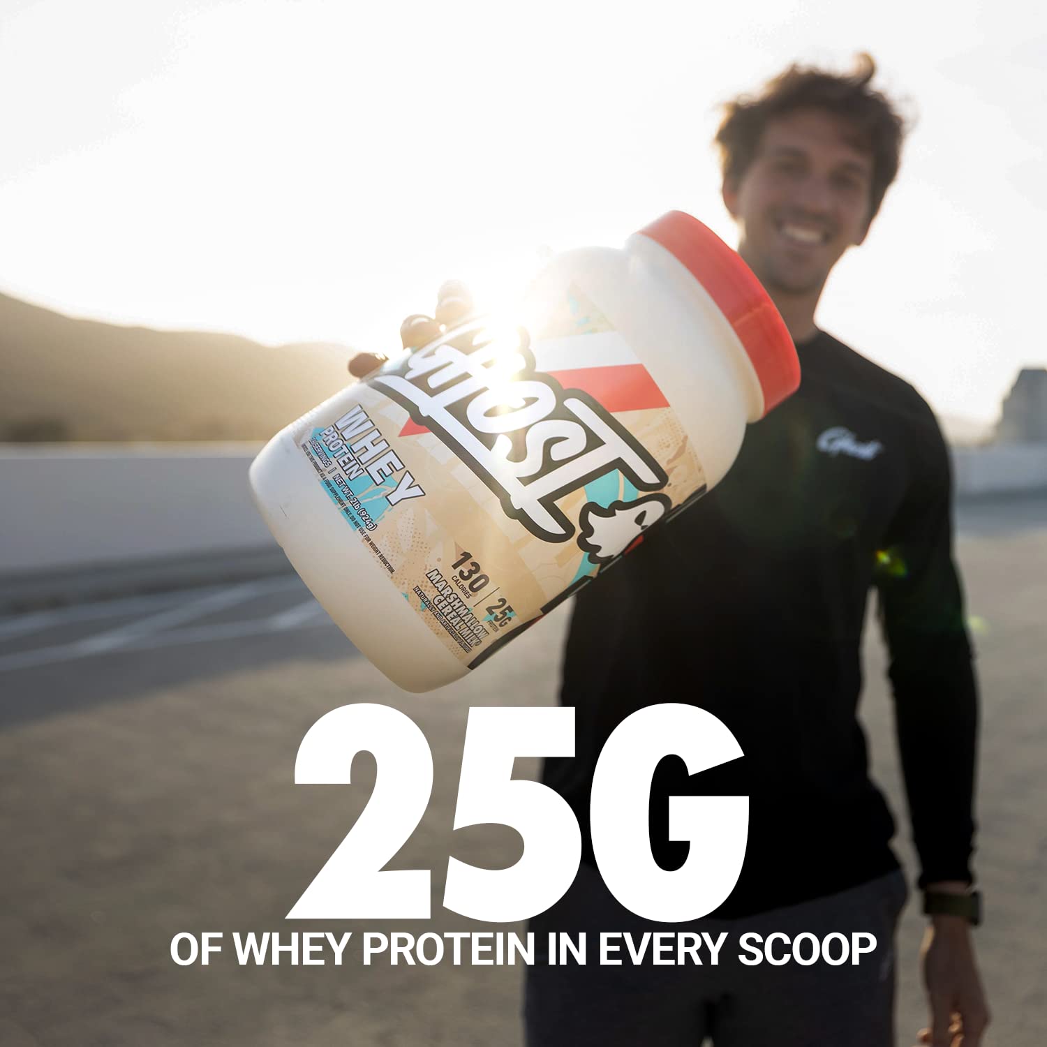 GHOST Whey Protein Powder, Marshmallow Cereal Milk - 2LB Tub, 25G of Protein GHOSTUS supplements