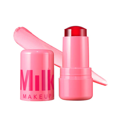Milk Makeup Cooling Water Jelly Tint – Long-Lasting Sheer Lip + Cheek Stain with Firming Vegan Collagen + Hydrating Aloe – Transfer Proof, Buildable Lip Tint + Blush – Chill (Red), 0.17 oz Milk MakeupAu supplements