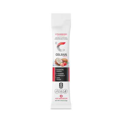 CELSIUS On-the-Go Essential Energy Drink Mix, Strawberry Coconut (14 Stick Pack) CELSIUSUS supplements