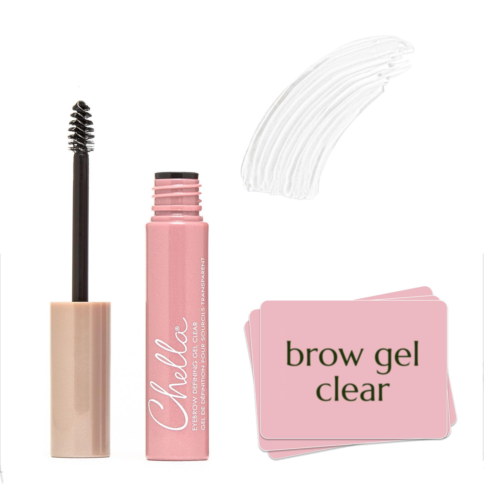 Chella Eyebrow Gel, Defining Clear Eyebrow Gel - Lightweight Formula for Natural, Long Lasting Makeup - Vegan, Cruelty Free, Paraben Free, Gluten Free ChellaAu supplements