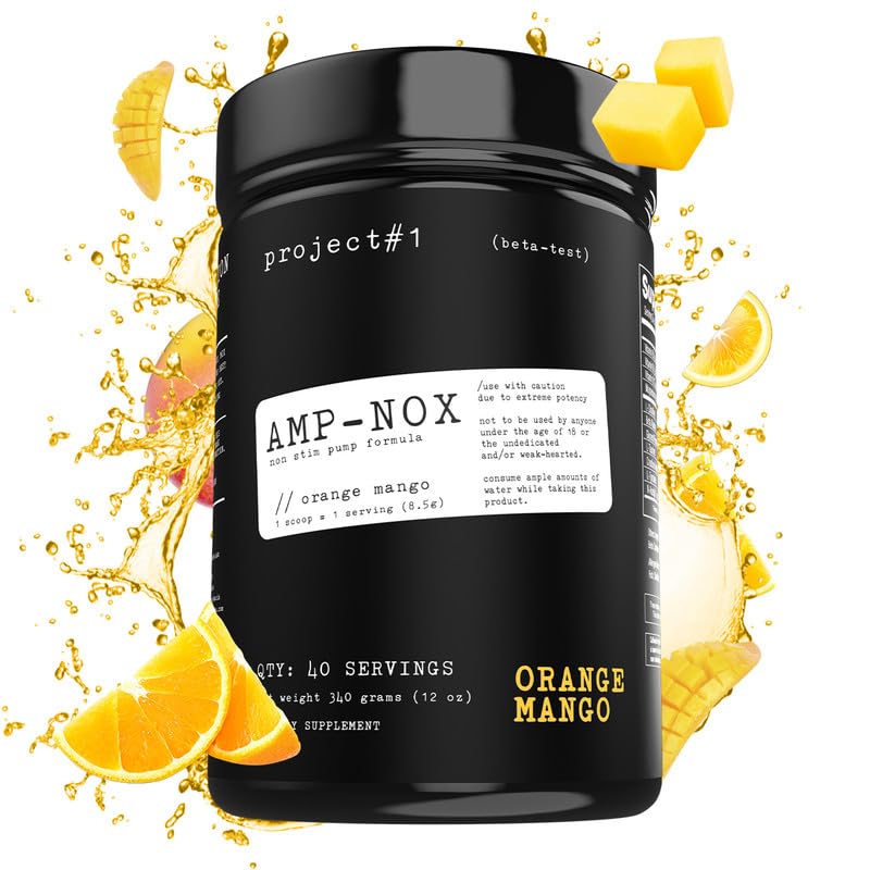 Project #1 AMP-NOX: Pre & Post Workout Powder to Boost Focus & Pump | Energizing Project #1Au supplements