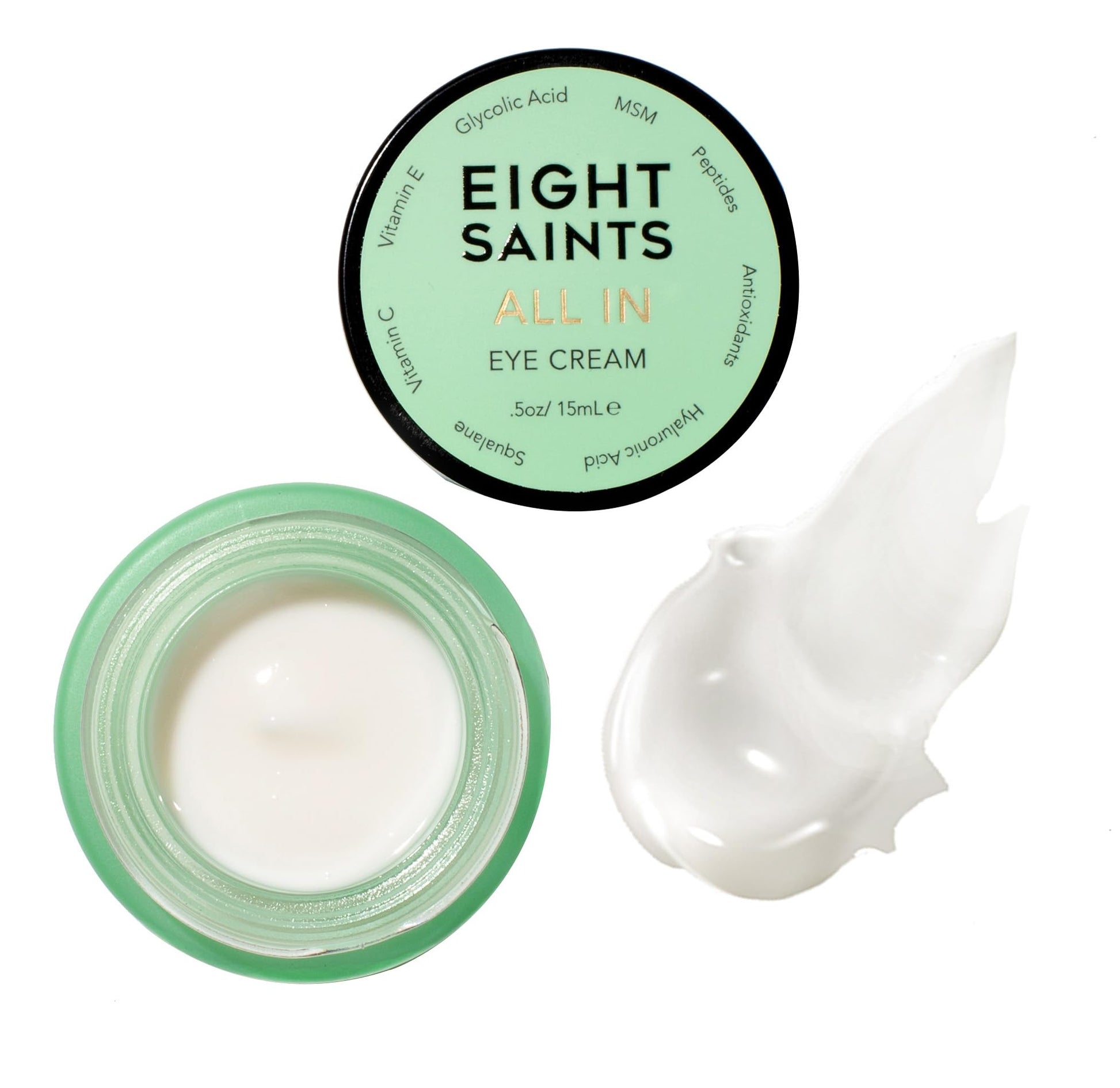 Eight Saints Skin Care All In Eye Cream, Natural and Organic Anti Aging Under Eye Cream to Reduce Puffiness, Wrinkles, and Under Eye Bags, Dark Circles Under Eye Treatment, 0.5 Ounces Eight SaintsAu supplements