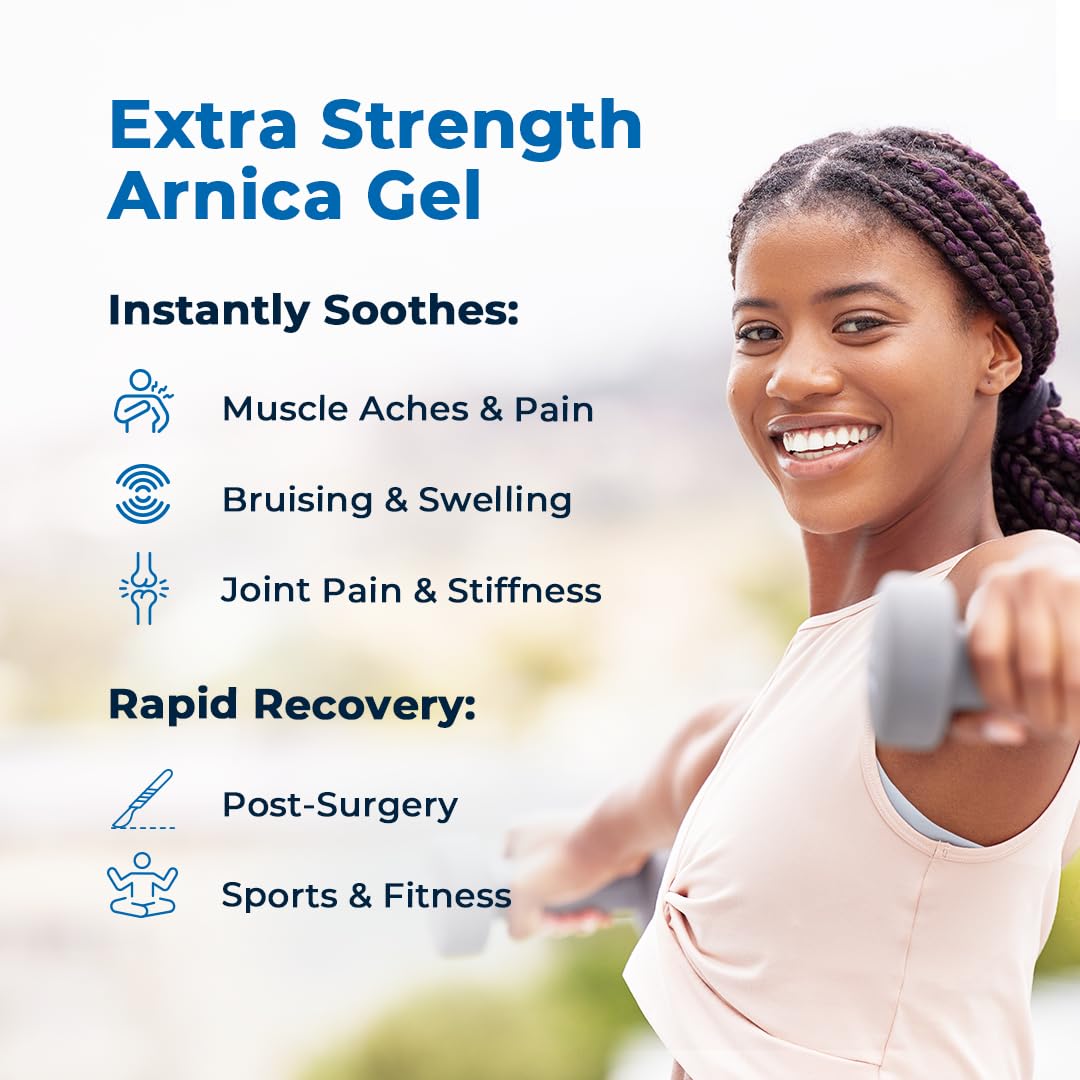 VitaMedica Arnica Gel Plus 15 Healing Plant Compounds, Extra Strength Formula for Bruising, All-Natural Plant-Based Topical Gel VitaMedicaAu supplements