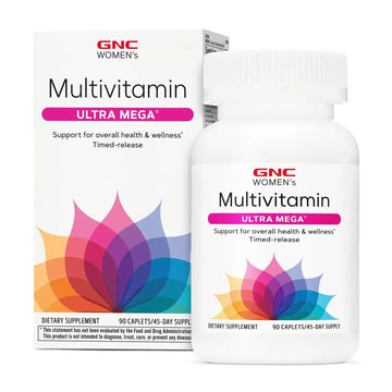 GNC Women’s Ultra Mega Multivitamin Caplets, Clinically Proven to Feel Better, Immune Support, Vitamin A, B, C, D GNCAu supplements