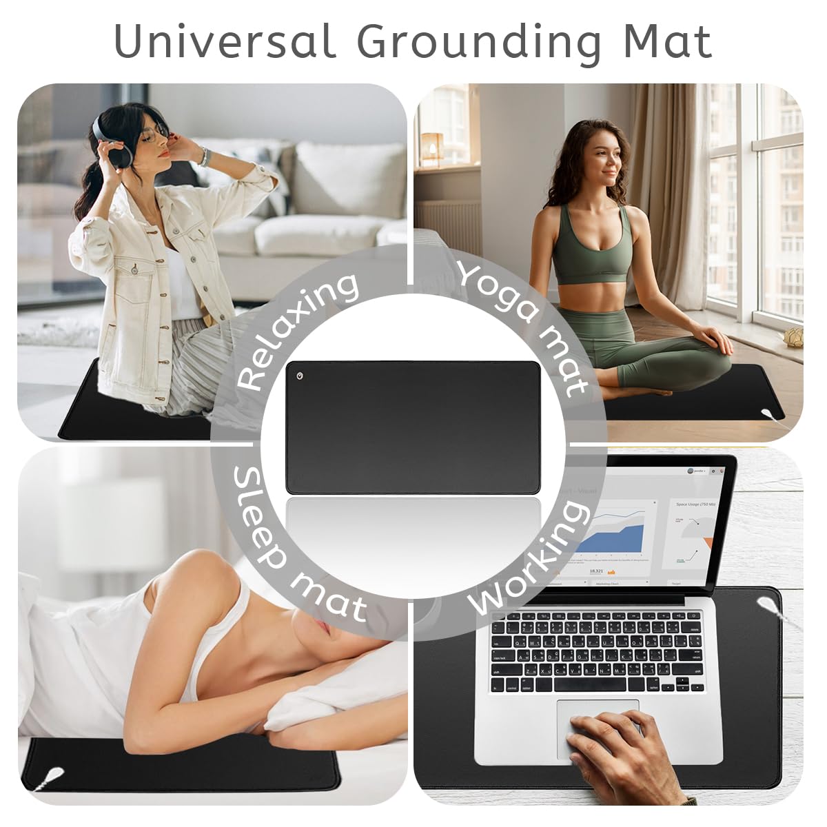 LOYDBDT Grounding Mat,11.8x23.6inches,Grounding Mat with 15ft Grounding Cord LOYDBDTAu supplements