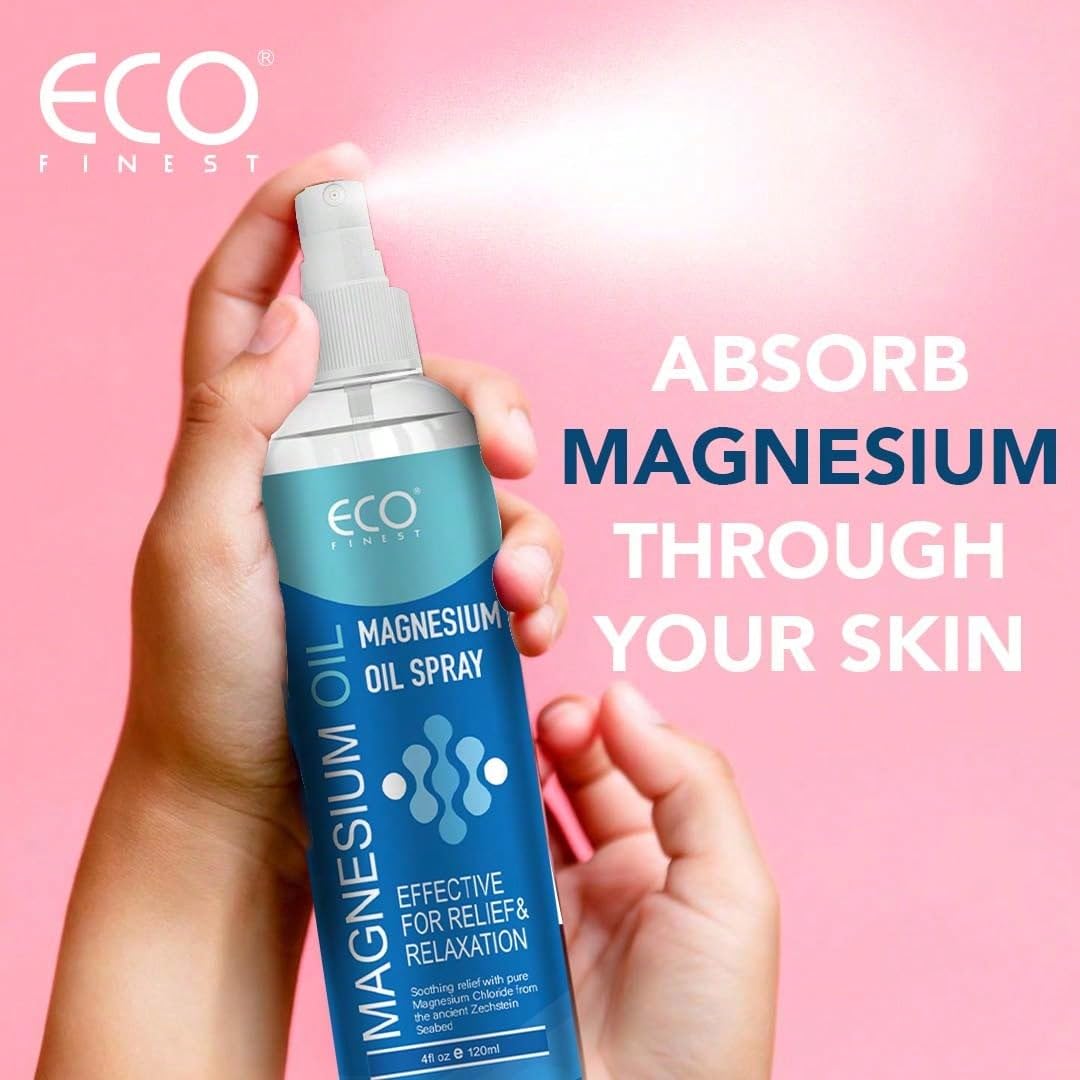 Magnesium Oil Spray For Muscle & Joint Relief – Natural Relaxation & Sleep Support, 4oz Fast-Absorbing Body Mist genericAu supplements