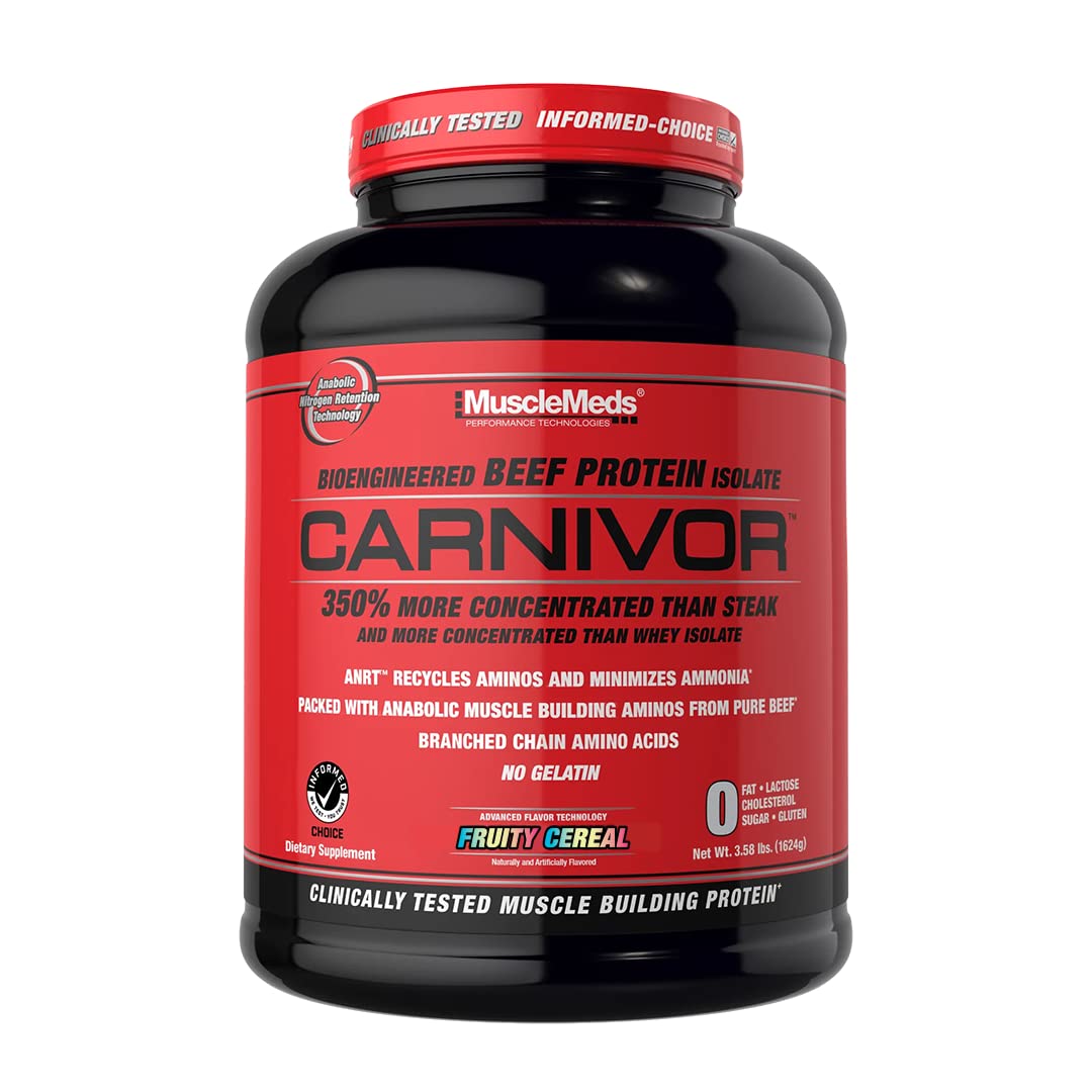 MuscleMeds CARNIVOR Beef Protein Isolate Powder, Muscle Building, Recovery, Lactose MuscleMedsUS supplements