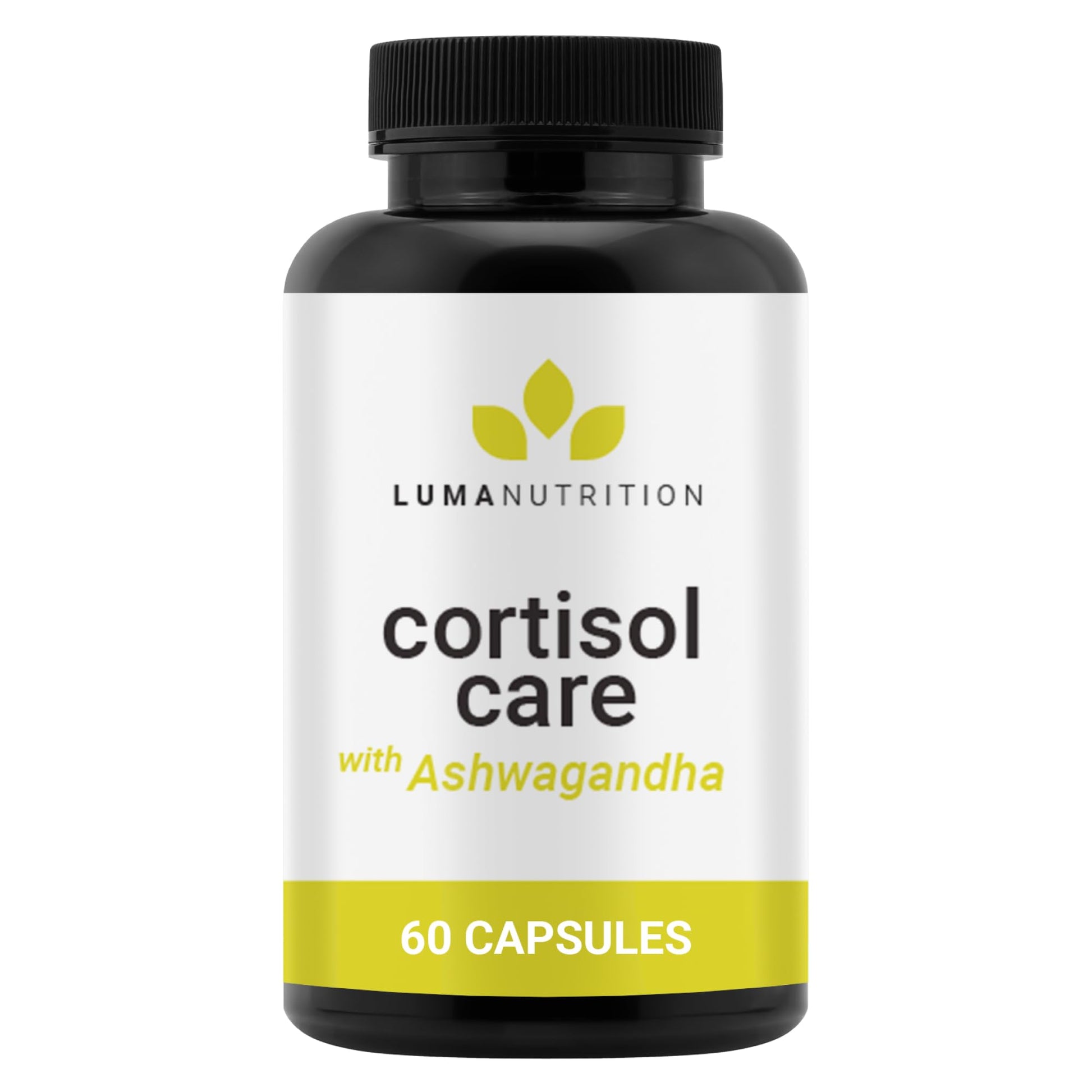 Luma Nutrition Cortisol Reducer and Manager - Ashwagandha + L-Theanine - Cortisol Supplements for Women and Men - Stress Relief, Restful Sleep, Detox, Lower and Control - 60 Capsules Luma NutritionAu supplements