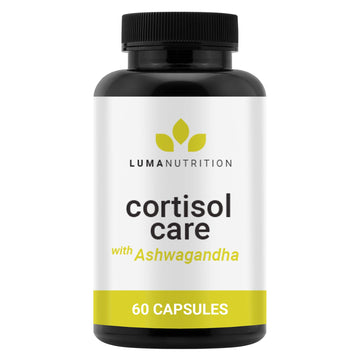 Luma Nutrition Cortisol Reducer and Manager - Ashwagandha + L-Theanine - Cortisol Supplements for Women and Men - Stress Relief, Restful Sleep, Detox, Lower and Control - 60 Capsules Luma NutritionAu supplements