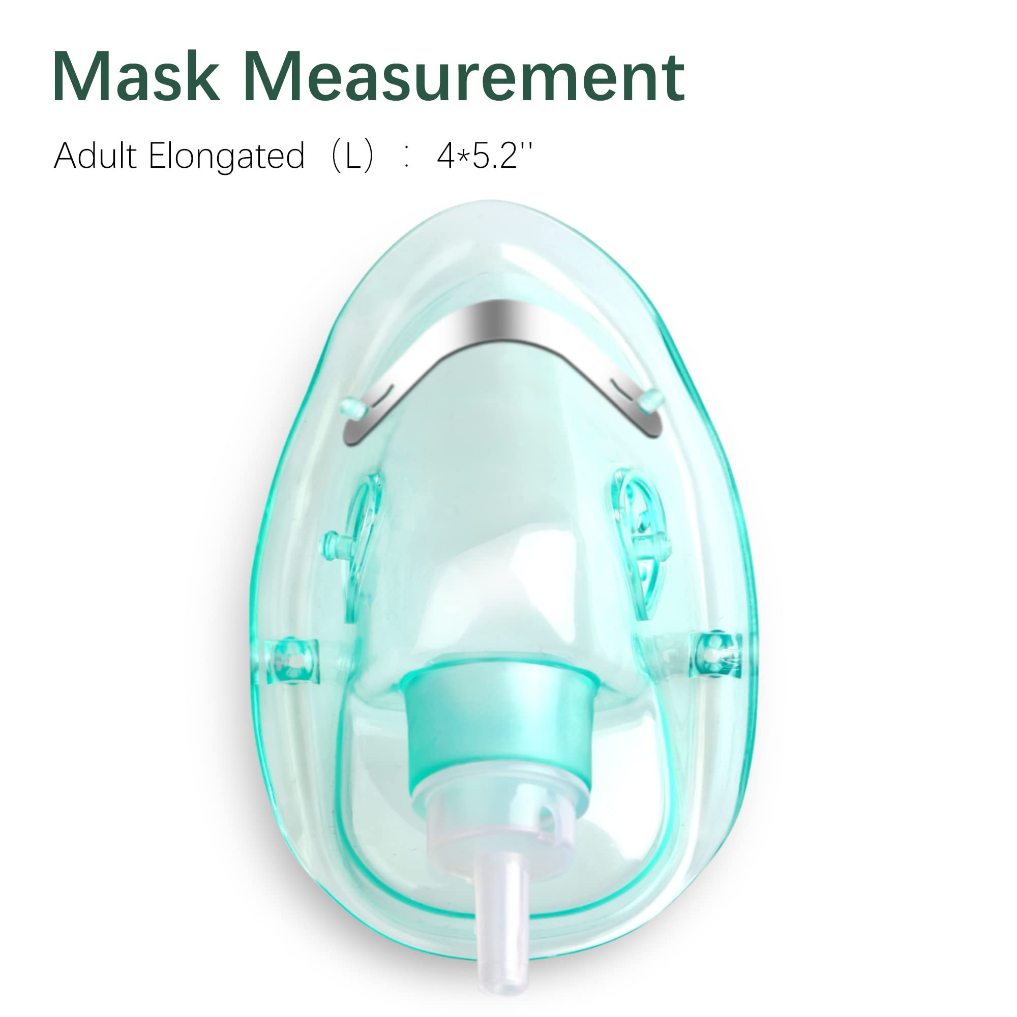 ANSNF 2 Pack Oxygen Mask for Face Adult with 6.6' Tube & Adjustable Elastic Strap - Size M+L ANSNFAu supplements
