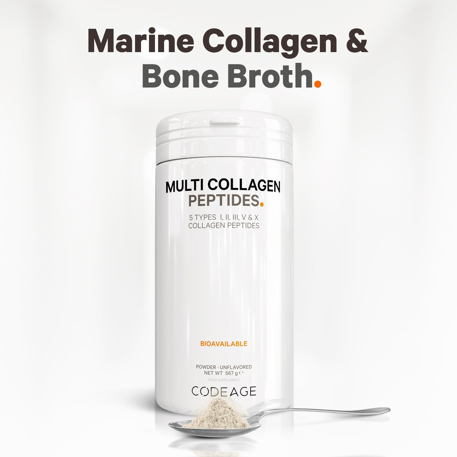 Codeage Multi Collagen Protein Powder Peptides, 2-Month Supply, Hydrolyzed, Type I, II, III, V, X Grass Fed CodeageAu supplements