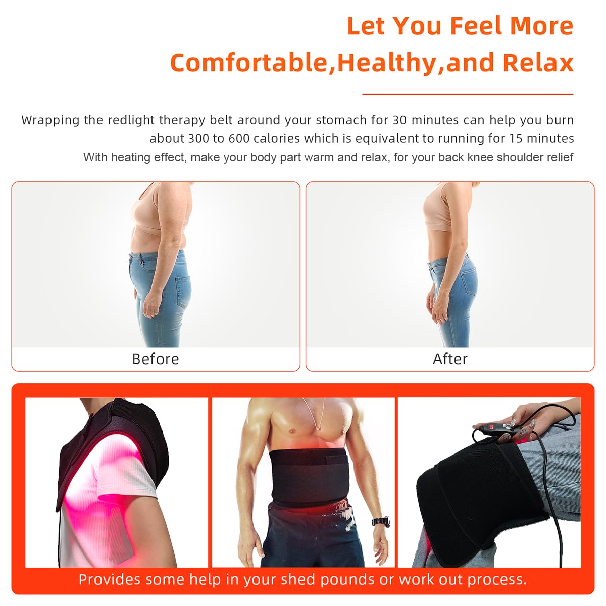 Red Light Therapy Infrared Light Therapy Pad for Body Pain NIR Deep Therapy for Back Knee Hands bonodaveAu supplements