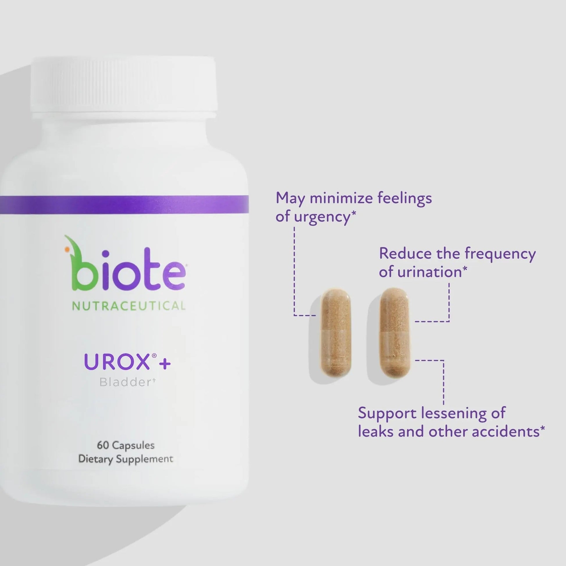 Biote Nutraceuticals - Urox+ - Bladder Health (60 Capsules) BioteAu supplements
