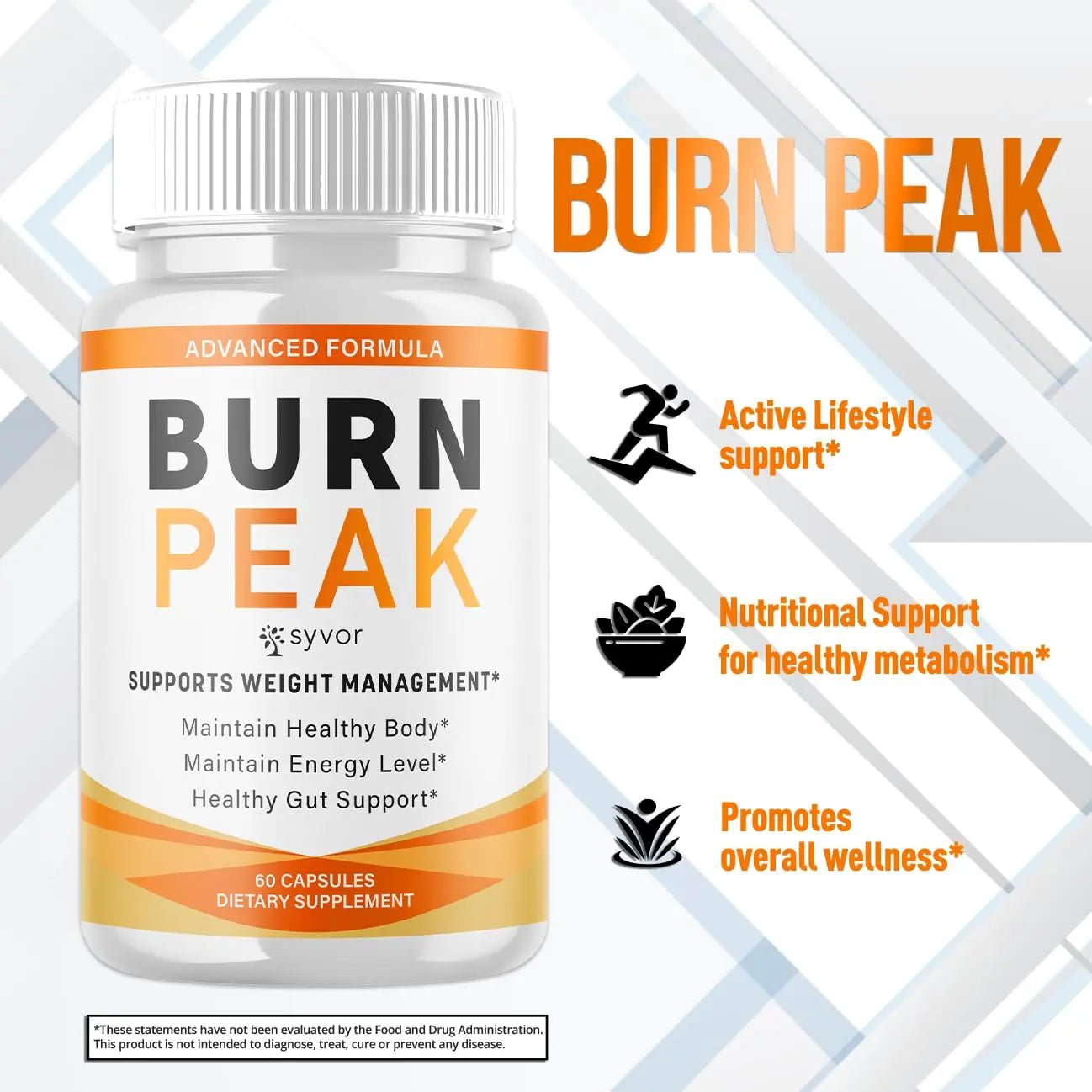 (5 Pack) Burn Peak Capsules, Official Burnpeak Pink Salt Pills with All Natural Ingredients, Advanced Health and Wellness Supplement with Premium Vitamins for Active Lifestyle Support (300 Capsules) SyvorAu supplements