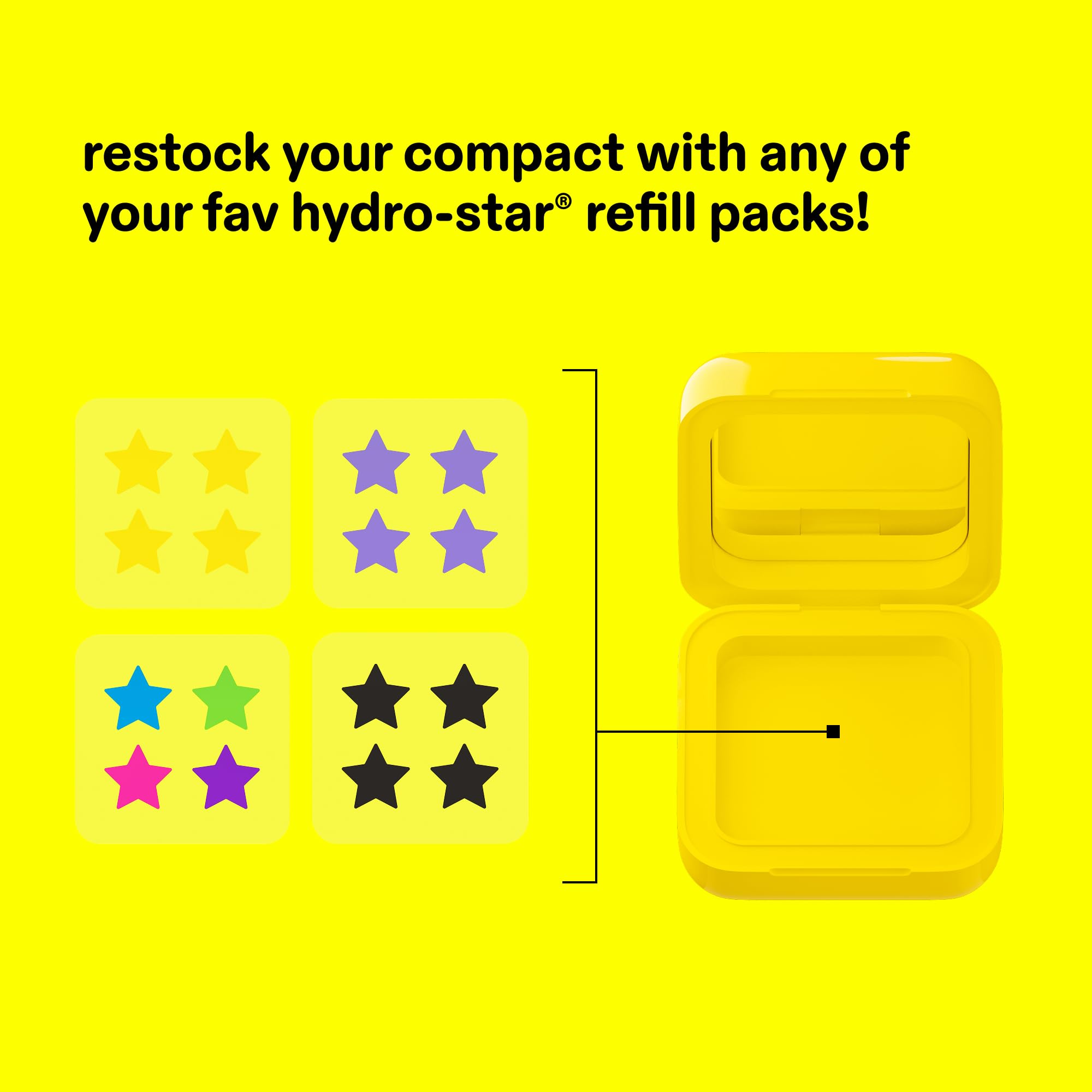 Starface Hydro-Star Pimple Patches + Big Yellow Compact, Clinically Proven Spot Shrinking in 6 Hours, Absorb Fluid and Reduce Redness, Hydrocolloid, Vegan and Cruelty-Free Skincare (32 Count) Starface WorldAu supplements