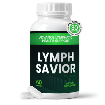 Lymph Savior - Plant-Based Lymphatic Support Supplement with Red Clover, Horse Chestnut & Burdock Root for Fluid Balance & Daily Wellness - Non-GMO, Made in USA - 30-Day Supply, 1 Bottle Lymph SaviorAu supplements