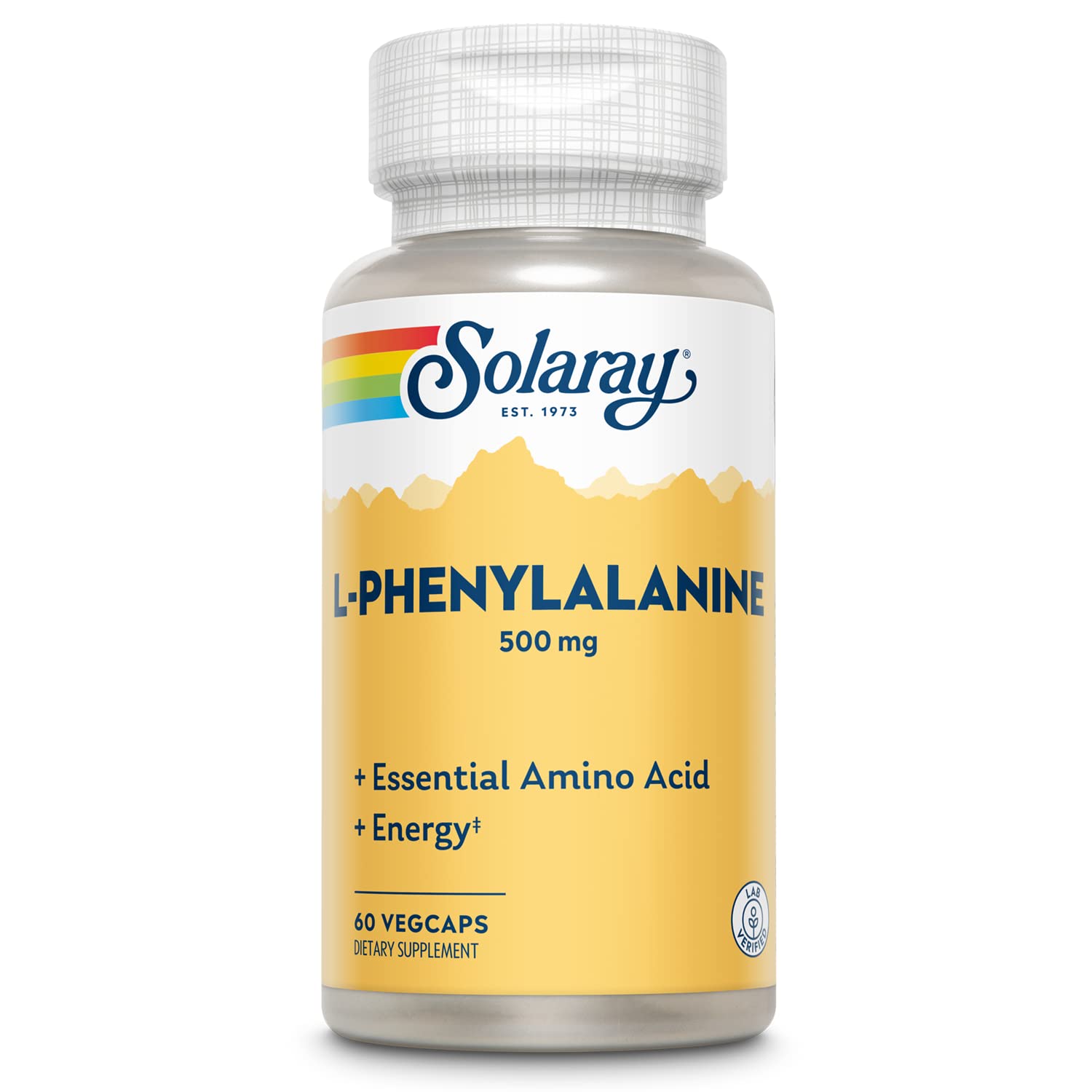SOLARAY L-Phenylalanine Veg Cap (Btl-Plastic) 500mg | 60ct SOLARAYAu supplements