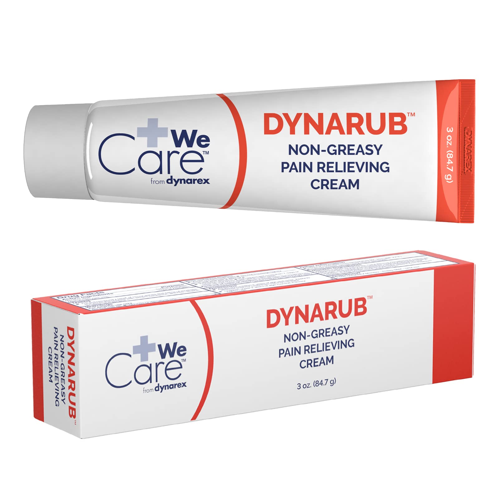 Dynarex DynaRub Cream - Mentholated Topical Muscle Pain Relief Cream - 10% Menthol, 15% Methyl Salicylate - Helps Soothe Joint Swelling & Soreness - Cooling, Non-Greasy Formula - 3oz, 1 Tube DynarexAu supplements