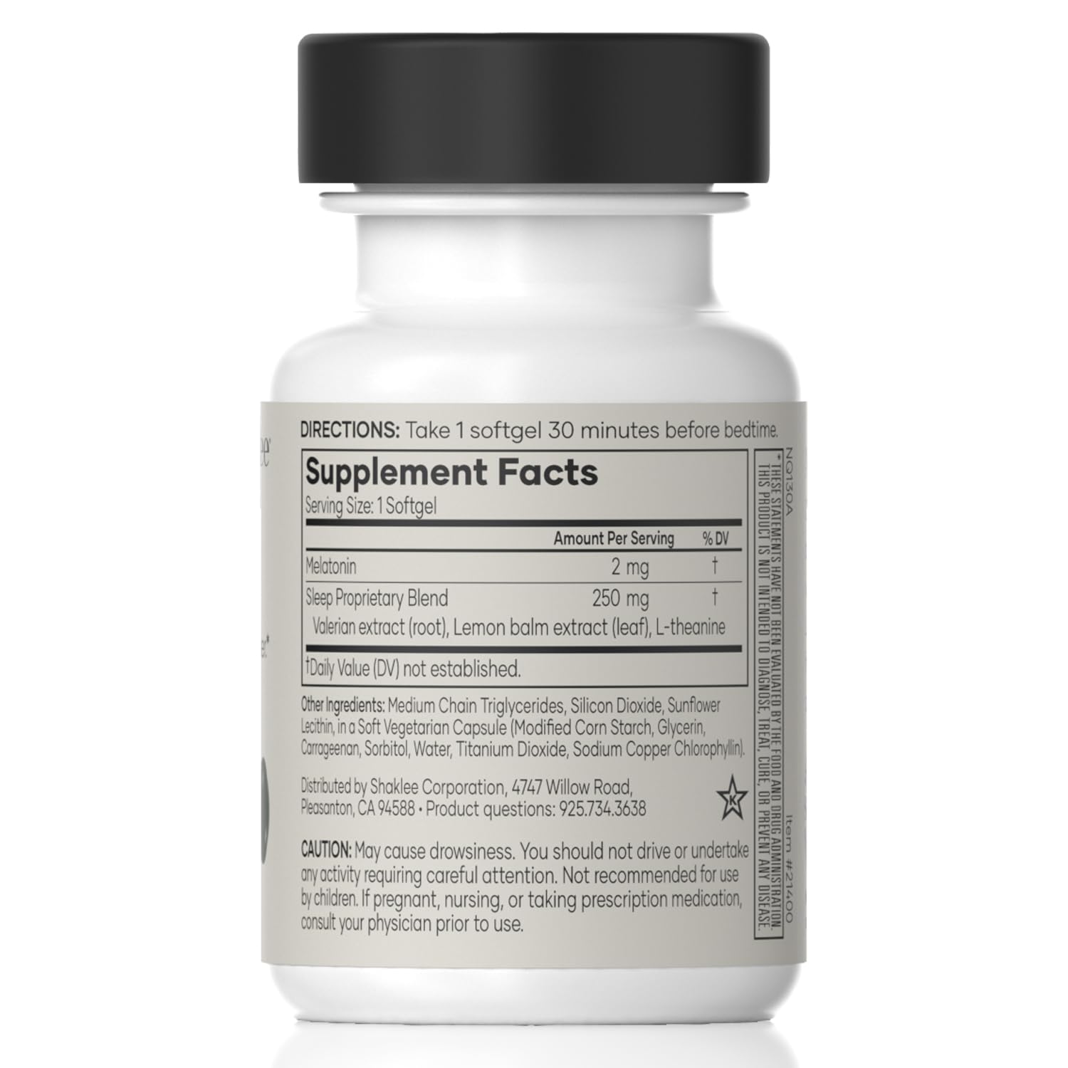 Shaklee - Dream Serene™ Melatonin Sleep Aid - Fall Asleep Faster, Wake Up Refreshed - with Melatonin, Valerian, Lemon Balm, L-Theanine - for Ultimate Beauty Sleep - 30 Softgels ShakleeAu supplements