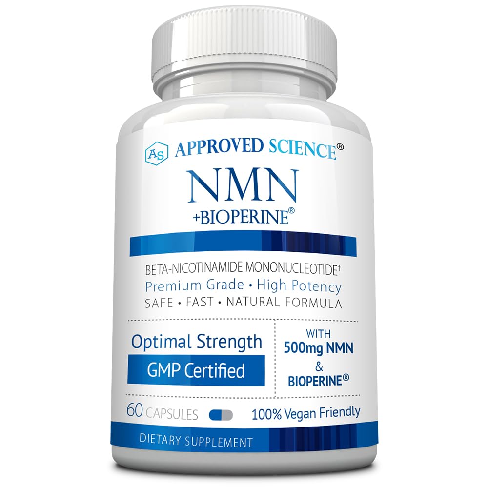 Approved Science NMN - 500mg Stable NMN - Cellular Energy, Healthy Aging - Pack of 1 - Made in USA - Vegan Approved ScienceAu supplements
