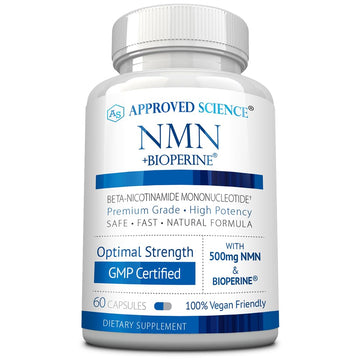 Approved Science NMN - 500mg Stable NMN - Cellular Energy, Healthy Aging - Pack of 1 - Made in USA - Vegan Approved ScienceAu supplements