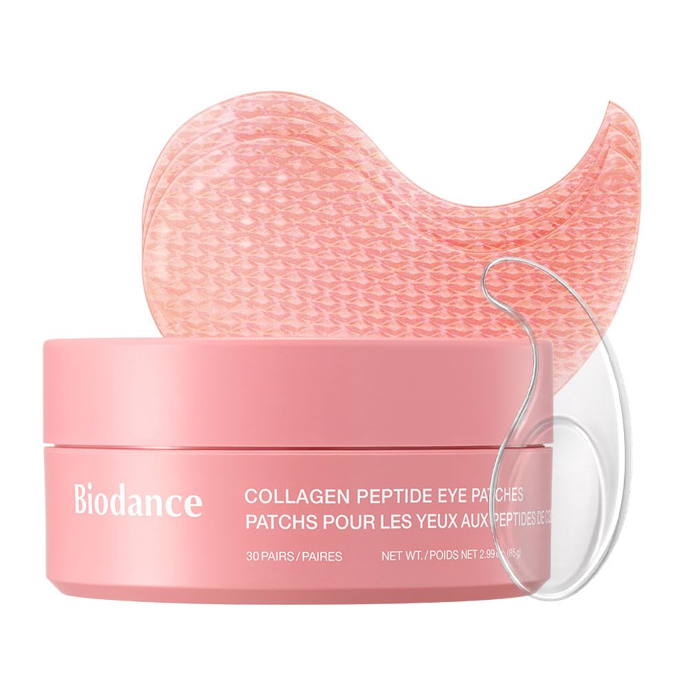 BIODANCE Collagen Peptide Eye Patches, Anti Wrinkle & Smile Line Patches for Face, Under Eye Mask for Fine Lines & Eye Bags, Travel Essentials & Self Care Gifts for Women, Korean Skin Care (60 Count) BIODANCEAu supplements
