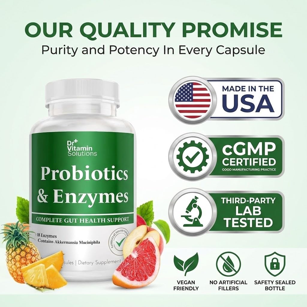 GLP-1 Support Enzymes, Pre & Probiotics for Digestive Health, Berberine Weight Loss Support, Akkermansia Muciniphila for Women & Men | Gut Health, Bloating Relief, 30 Ct DR VITAMIN SOLUTIONSAu supplements
