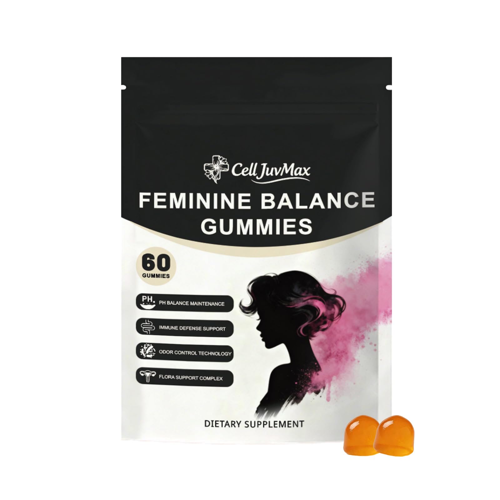 YFDSRF Feminine Balance Probiotic Gummies for Women - with Hawaiian Pineapple, pH Balance Support, Healthy Odor & Flora, Vaginal & Immune Health, Vegan Dietary Supplement - 60 Gummies (1) YFDSRFAu supplements