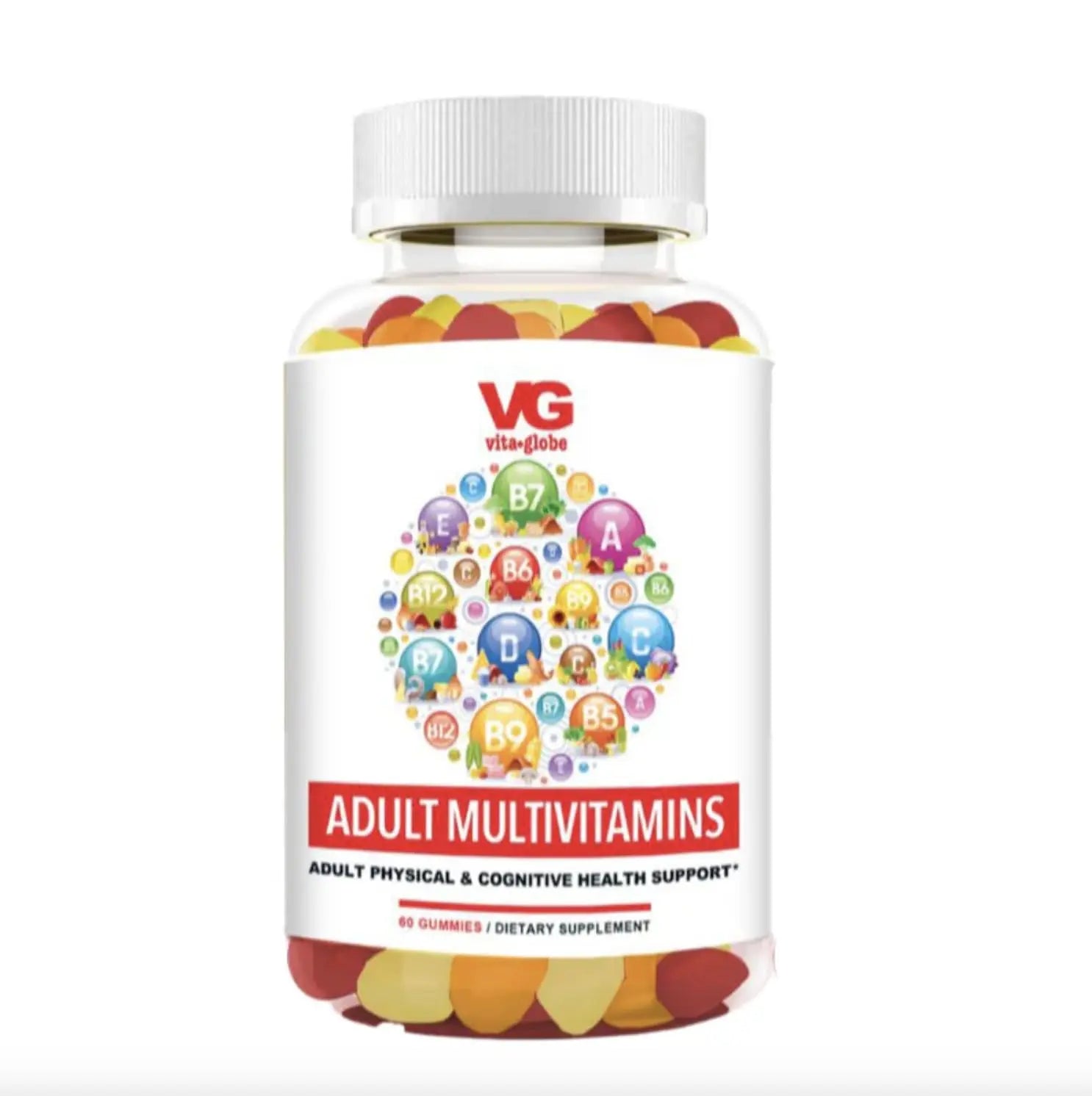 VITA GLOBE Adult Multivitamin Gummies – with Vitamins C, D, E, B6, B12, Folate & Biotin | Daily Multivitamin Supplement for Energy VITA GLOBEAu supplements