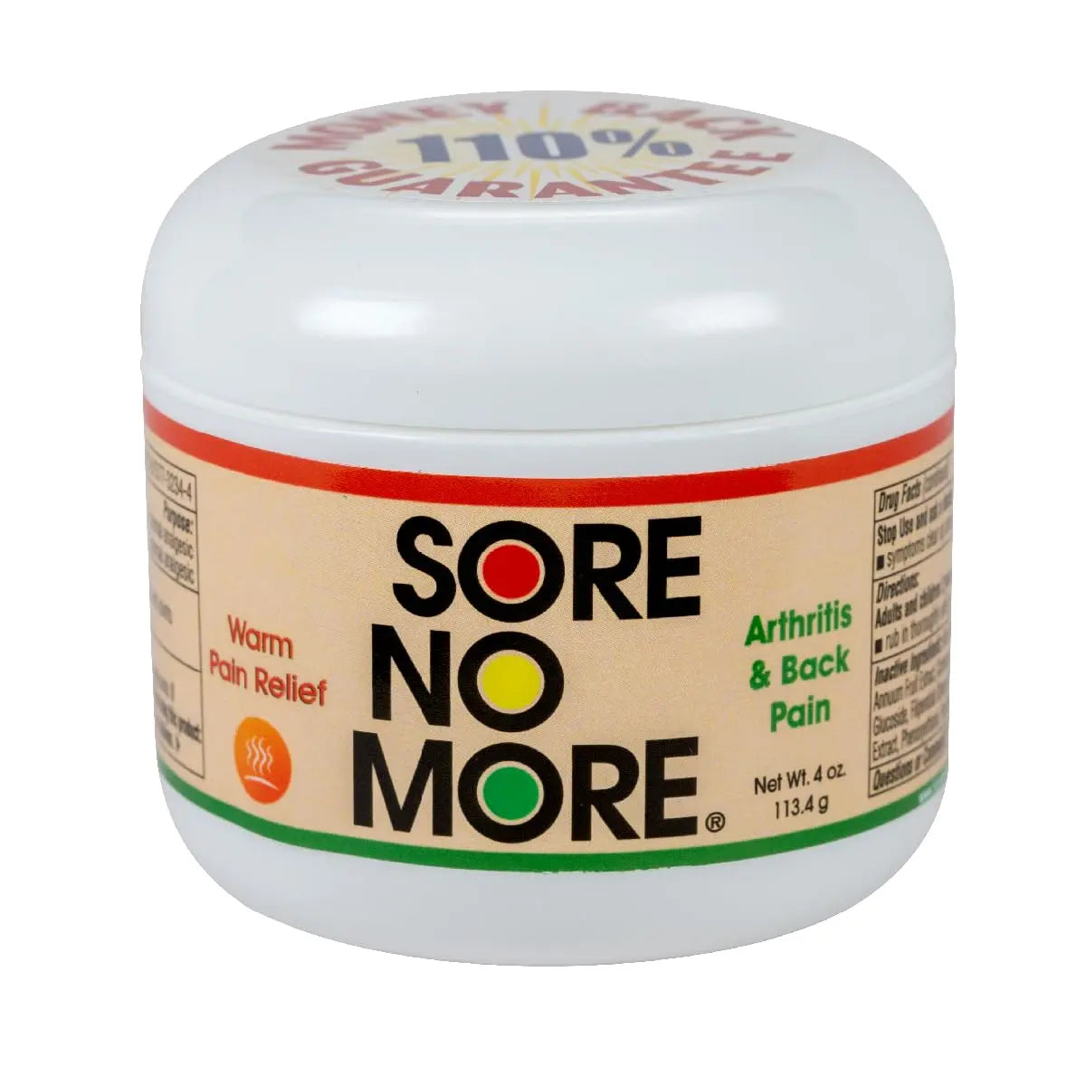 Sore No More Warm Arthritis Pain Relief Cream – Targeted Reliever for Back, Neck, Hands & Feet – Soothing & Fast-Acting Formula for Aches and Pains – Non-Greasy with Orange Aroma – 4 oz Sore No MoreAu supplements