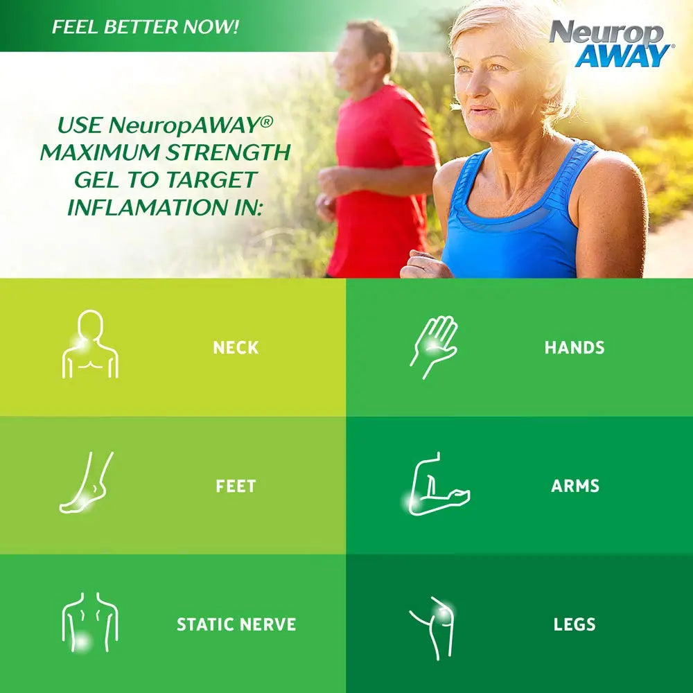 NeuropAWAY® Maximum Strength Gel, for Nerve discomfort, Burning, Tingling, and Numbness 2oz NeuropAWAYAu supplements