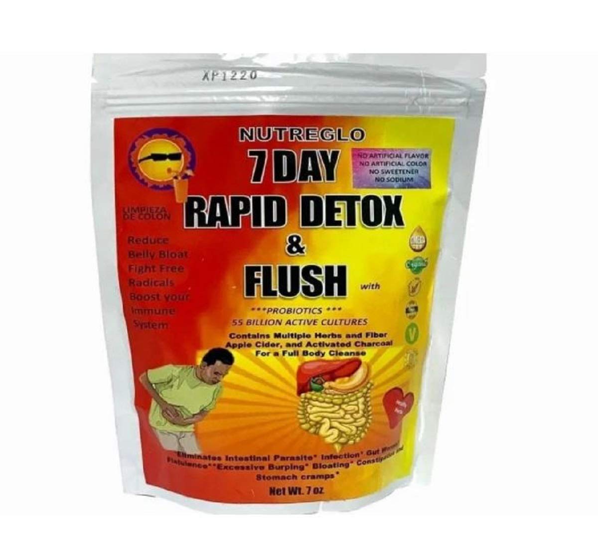 Nutreglo 7 Day Rapid Fiber Full Body Detox & Cleanse | All Natural, Healthy, Whole Body NutregloAu supplements