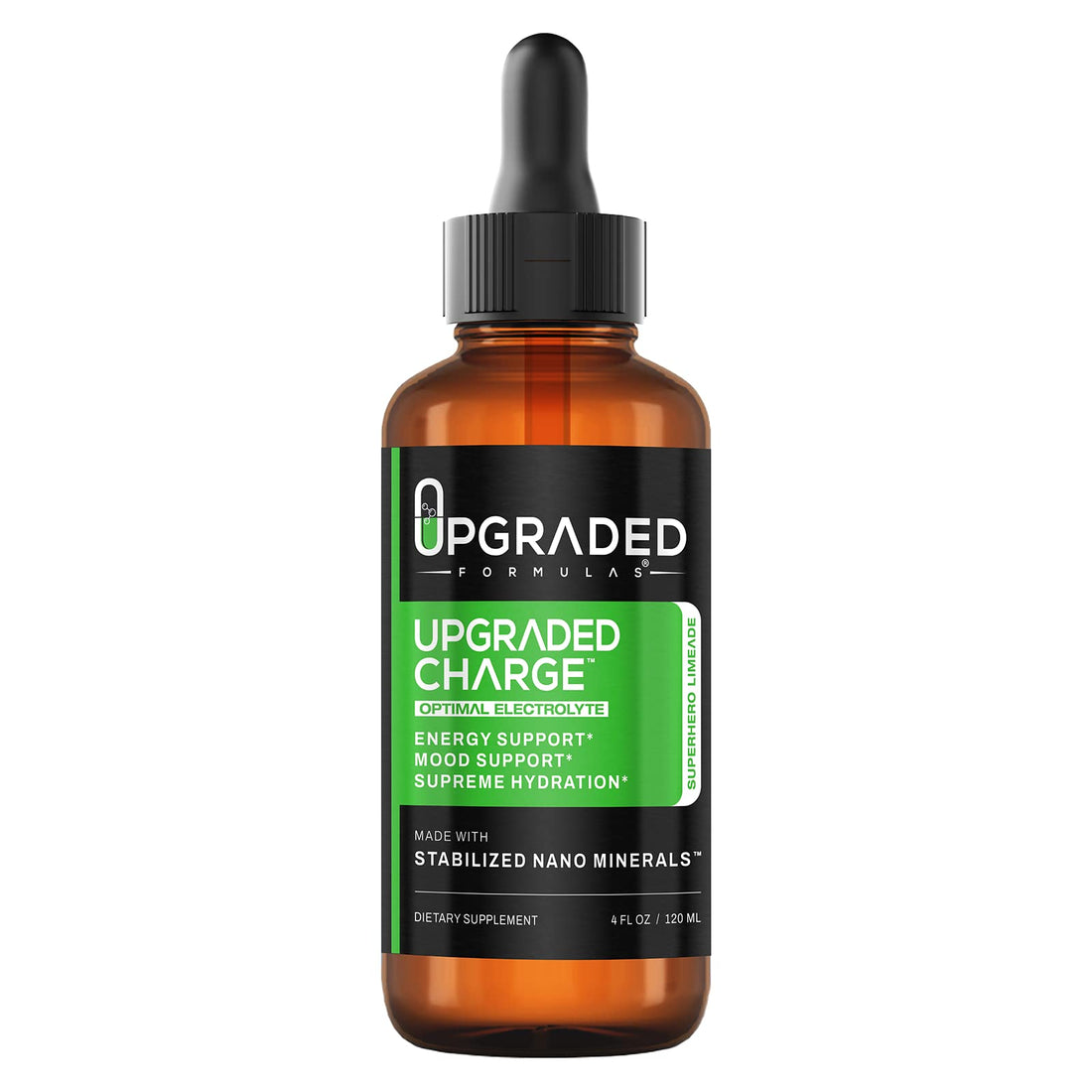 Upgraded Formulas Upgraded Charge Optimal Electrolyte Blend with Liquid Nano Minerals Dietary Supplement, 4 Fluid Ounces Upgraded FormulasUS supplements