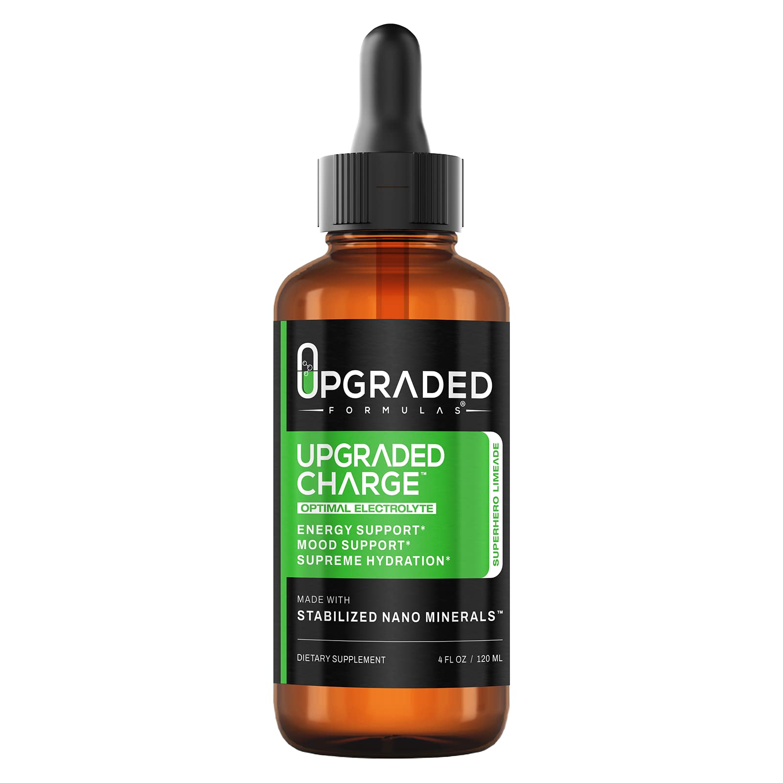 Upgraded Formulas Upgraded Charge Optimal Electrolyte Blend with Liquid Nano Minerals Dietary Supplement, 4 Fluid Ounces