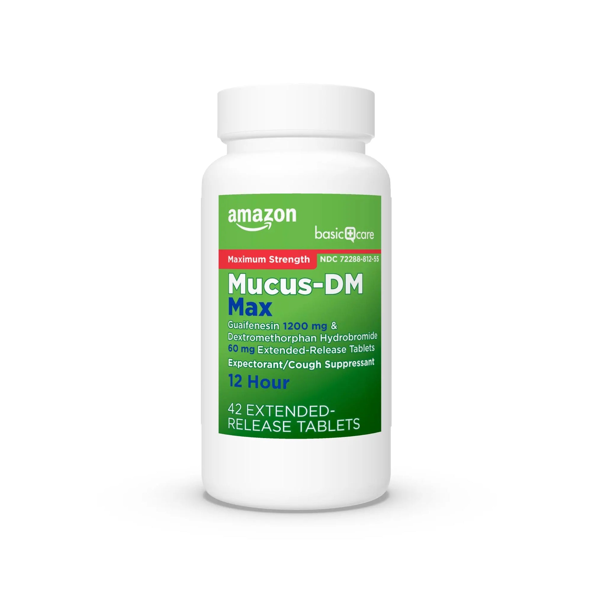 Amazon Basic Care Maximum Strength Mucus DM, Expectorant and Cough Suppressant Extended-Release Tablets, 42 Count Amazon Basic Carenz supplements