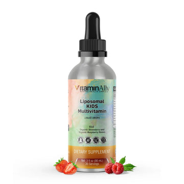 Vitaminally Liposomal Kids Liquid Multivitamin | Non-GMO | Clean | Sugar Free | Gluten Free | Organic Berry Flavors | VitaminallyAu supplements