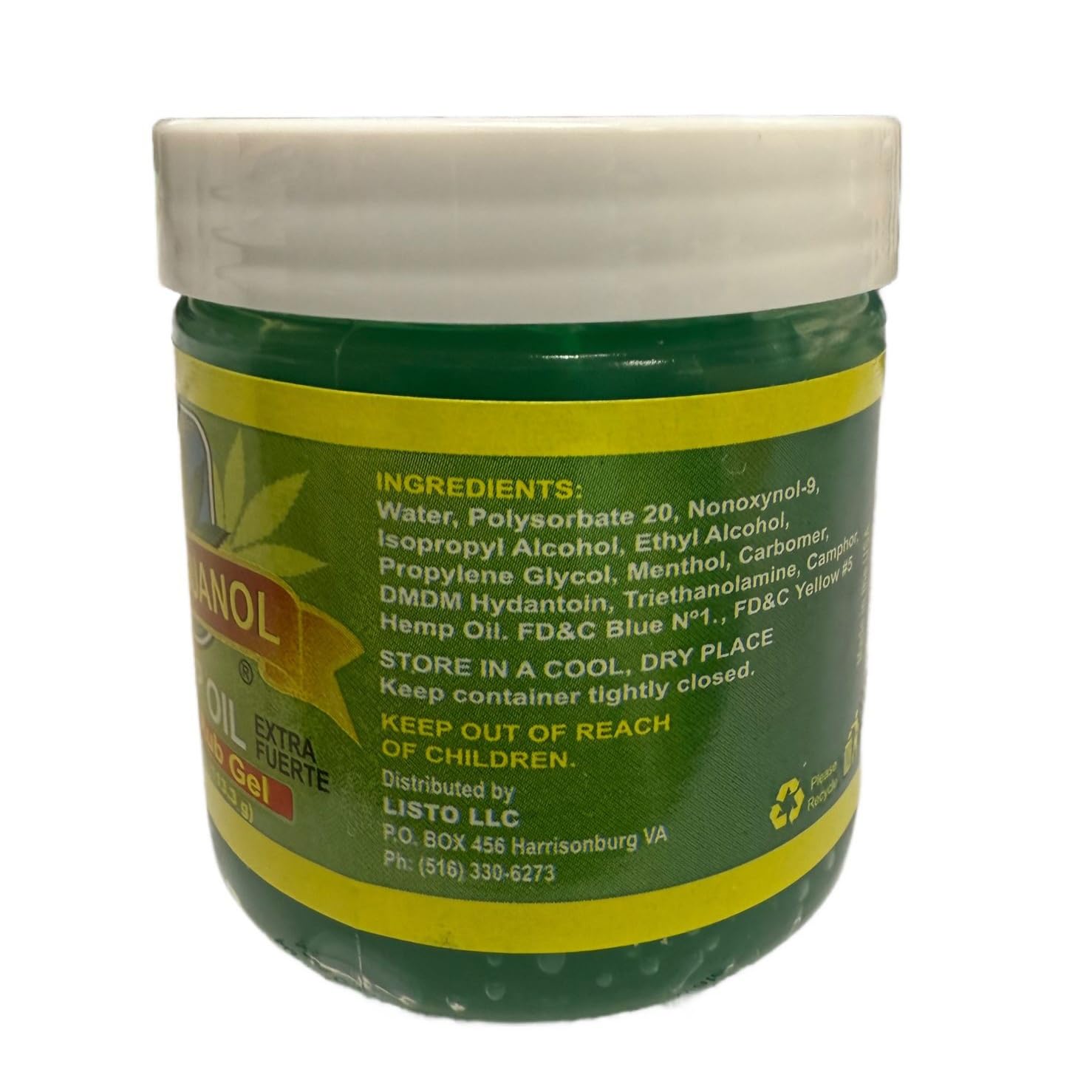 MARIGUANOL Extra Strong Muscle Rub Gel with Hemp Oil, Menthol & Camphor – Cooling, Fast-Absorbing Topical Gel for Post-Workout Active Lifestyles – Net Wt. (9 Ounce) MARIGUANOLAu supplements